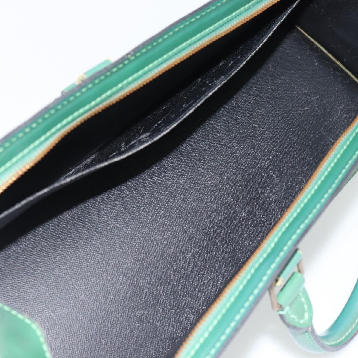 Louis Vuitton LOUIS VUITTON Epi Sac Triangle Hand Bag Green M52094 LV Authentic 181752