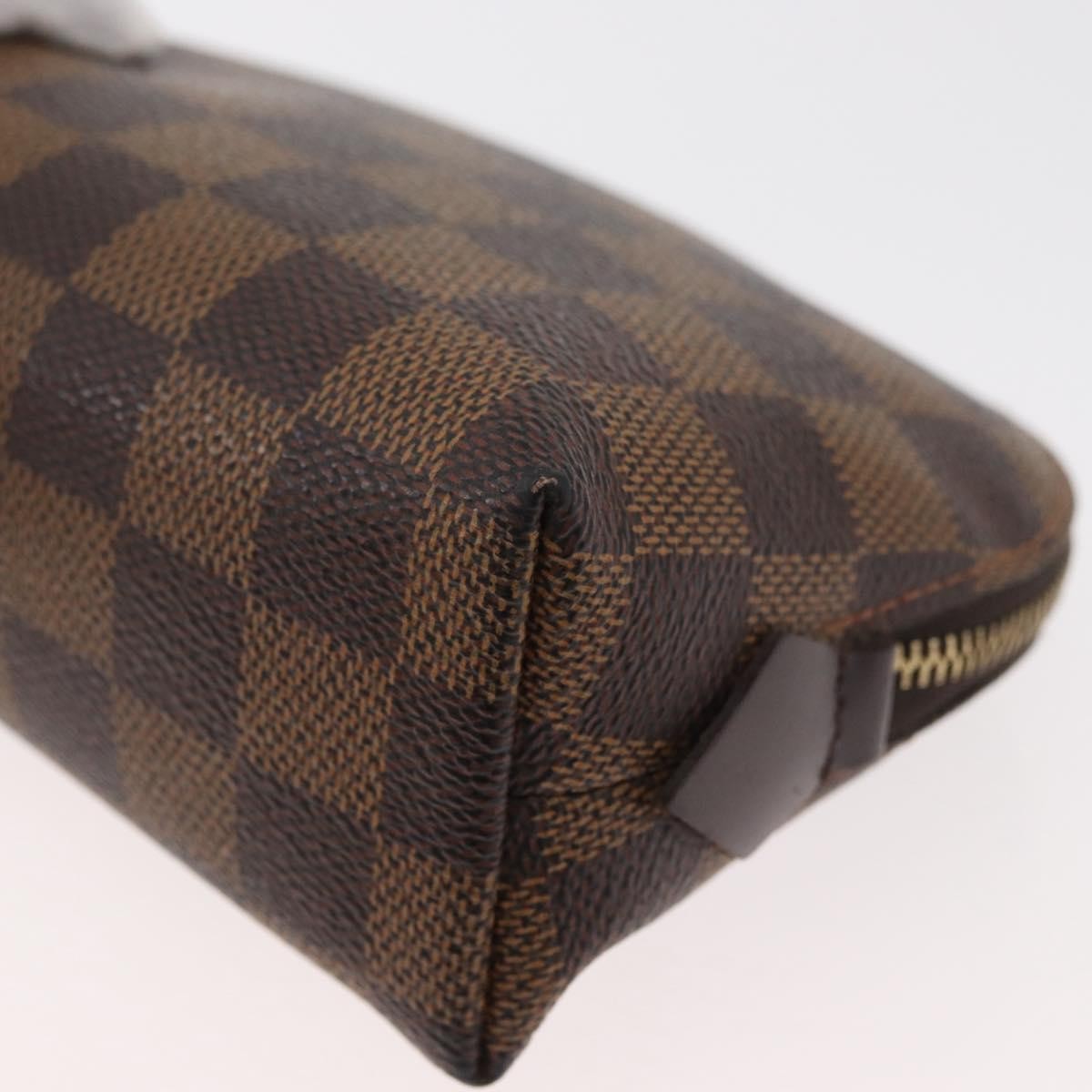 Louis Vuitton LOUIS VUITTON Damier Ebene Pochette Cosmetic PM Pouch N47516 LV Authentic 178952 Bag