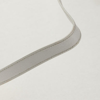 Gucci GUCCI Hand Bag Leather 2way White Silver 000 2058 0307 5 Authentic bs31539