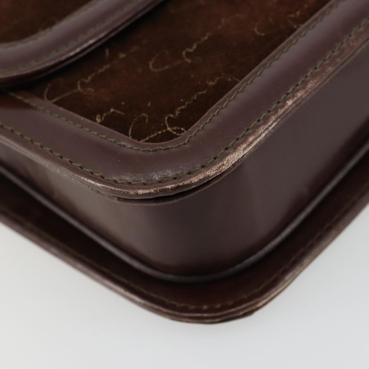 Givenchy GIVENCHY Shoulder Bag Suede Brown Gold Authentic bs35122