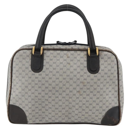Gucci GUCCI Micro GG Supreme Hand Bag PVC Navy Gold 002 39 4330 Authentic fm5279