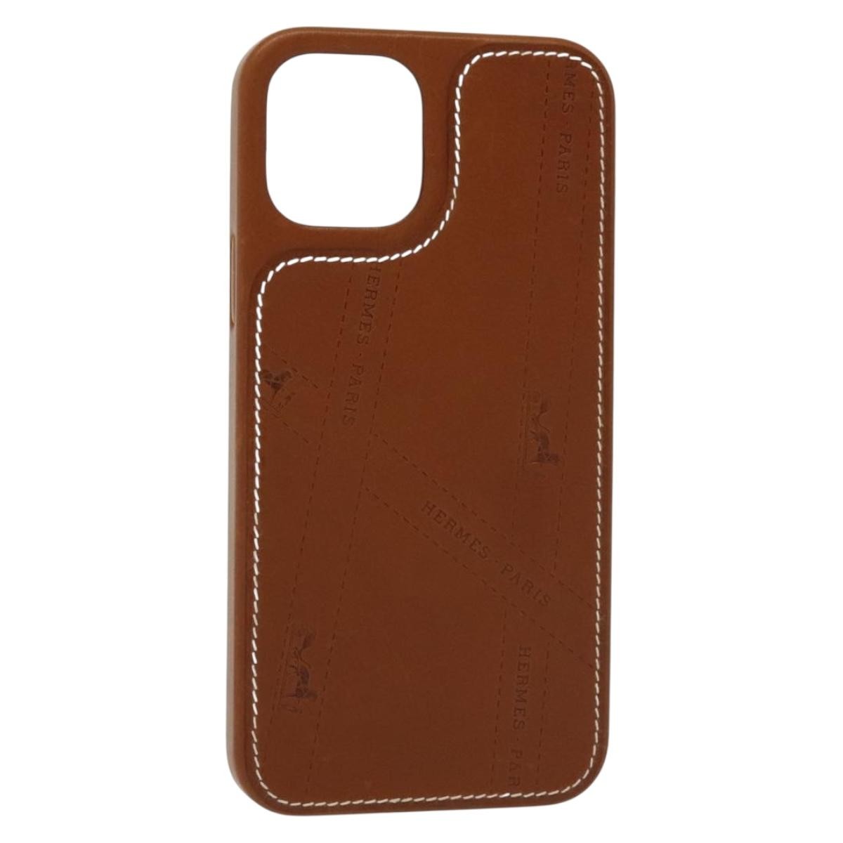 Hermès Hermès HERMES iPhone 12 & 12 Pro Case iPhone Case Leather Brown Authentic BA5561 Bag