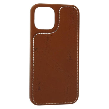 Hermès Hermès HERMES iPhone 12 & 12 Pro Case iPhone Case Leather Brown Authentic BA5561 Bag
