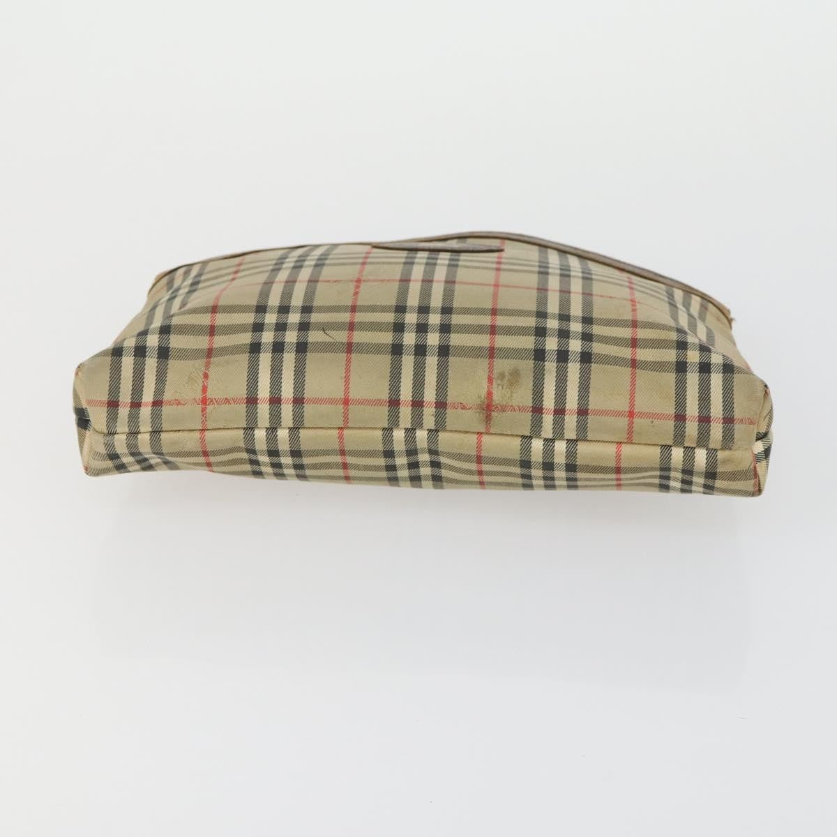 Burberrys Burberrys PRADA Nova Check Pouch Nylon Canvas 3 Set Pink Brown beige Authentic gh1623 Bag
