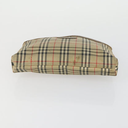 Burberrys Burberrys PRADA Nova Check Pouch Nylon Canvas 3 Set Pink Brown beige Authentic gh1623 Bag