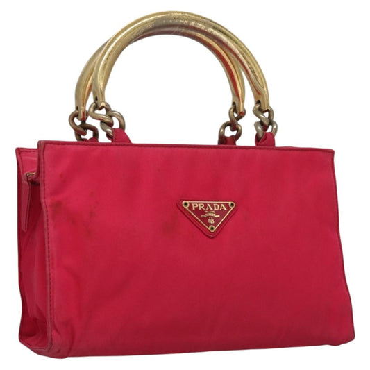 Prada PRADA Hand Bag Nylon Pink Authentic 109805