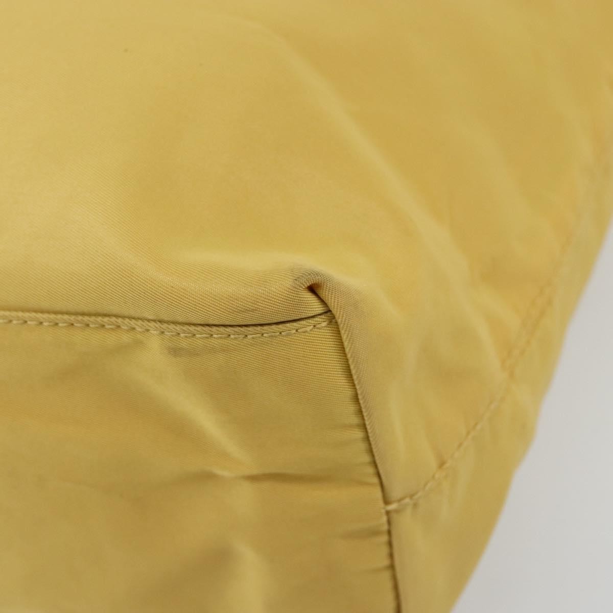 Prada PRADA Tote Bag Nylon Yellow Authentic 181131