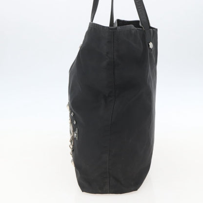 Prada PRADA Tote Bag Nylon Black Silver Authentic 160717