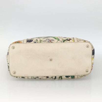 Gucci GUCCI Tote Bag PVC Ivory Gold 309613 Authentic ka3786