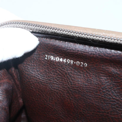 Fendi FENDI Hand Bag Leather Brown Gold Authentic kk558