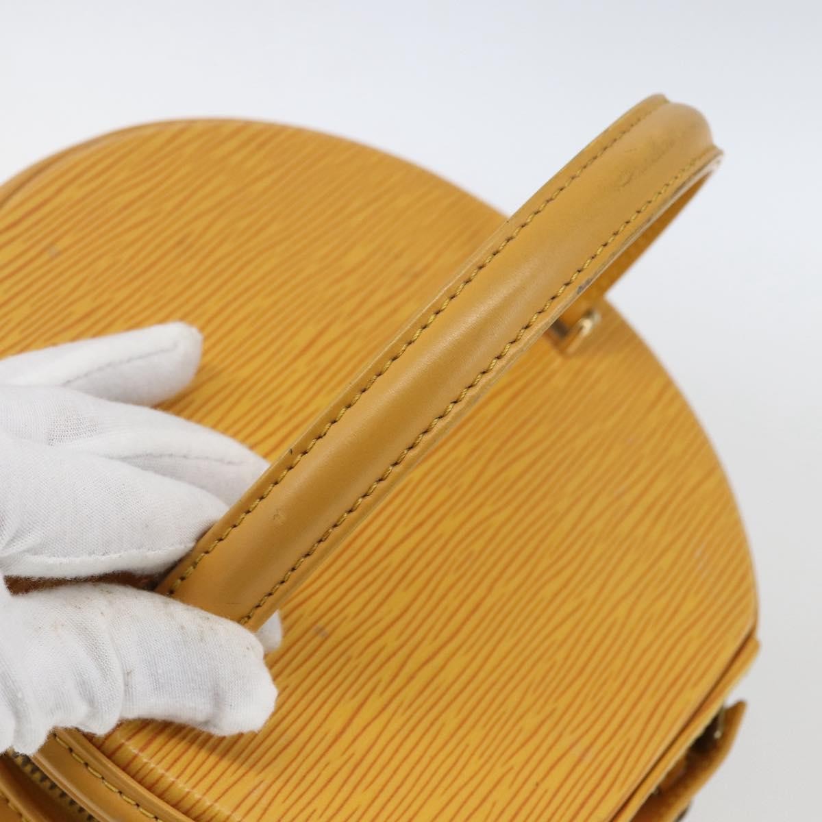 Louis Vuitton LOUIS VUITTON Epi Cannes Hand Bag Yellow M48039 LV Authentic BA10743