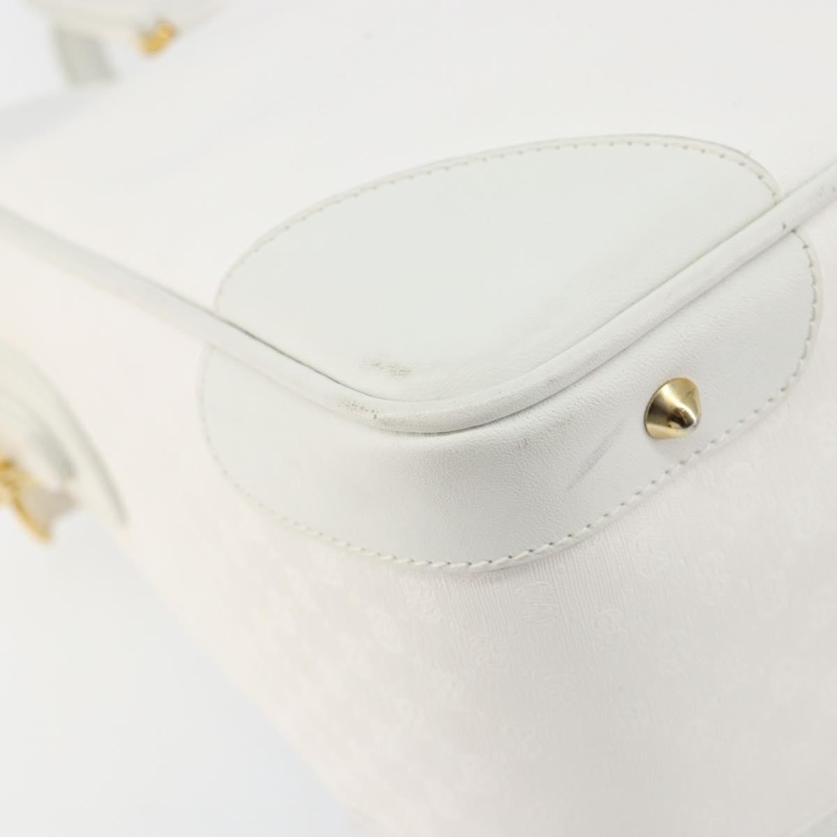 Gucci GUCCI Micro GG Supreme Boston Bag PVC 2way White Gold 002 123 0167 Authentic BA6571