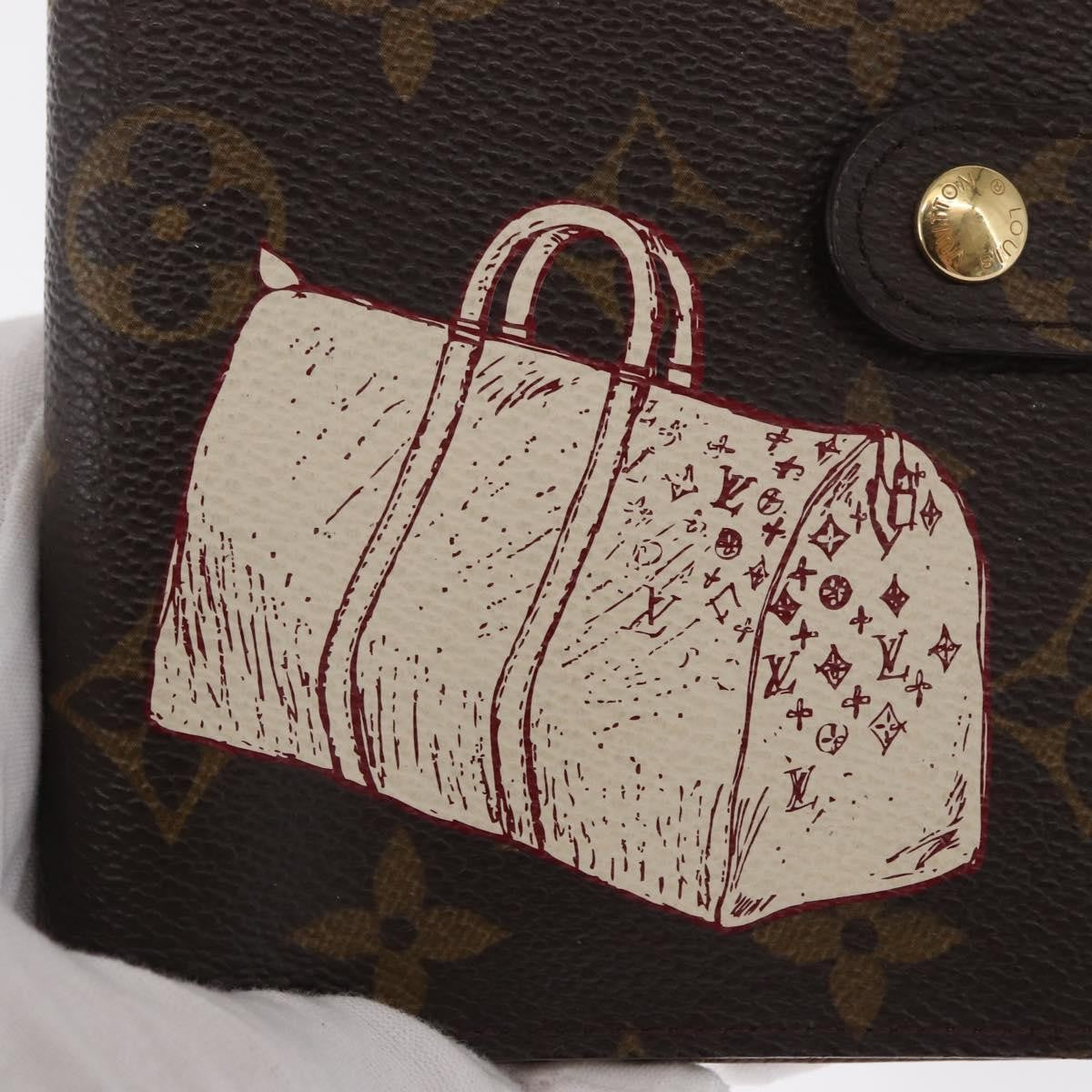 Louis Vuitton LOUIS VUITTON Monogram Keepall Agenda PM Day Planner Cover R20964 LV Authentic 171189 Bag