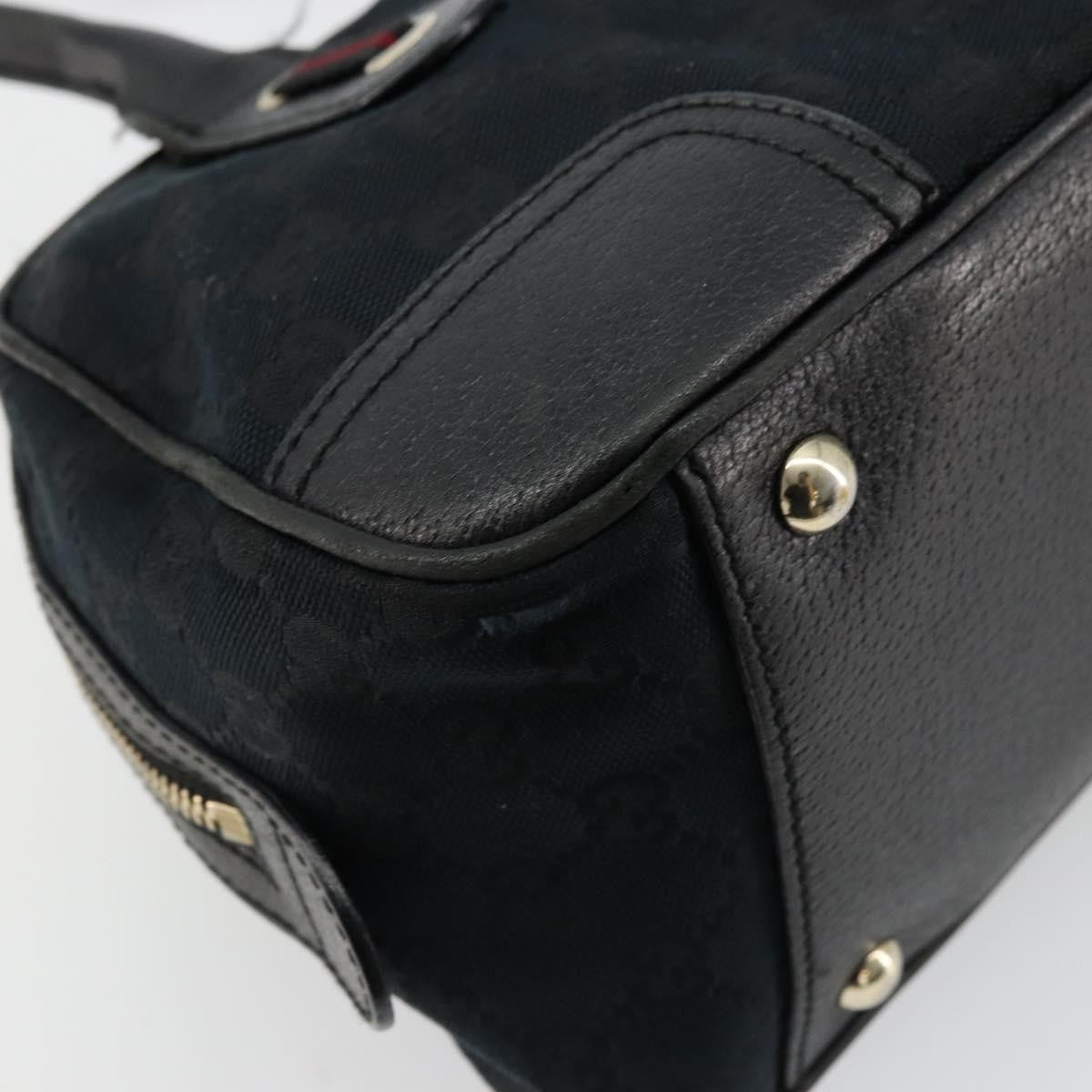 Gucci GUCCI GG Canvas Princi Hand Bag Black Gold 161720 Authentic 176928