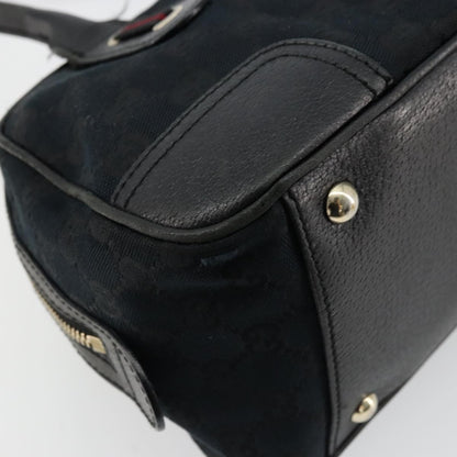 Gucci GUCCI GG Canvas Princi Hand Bag Black Gold 161720 Authentic 176928