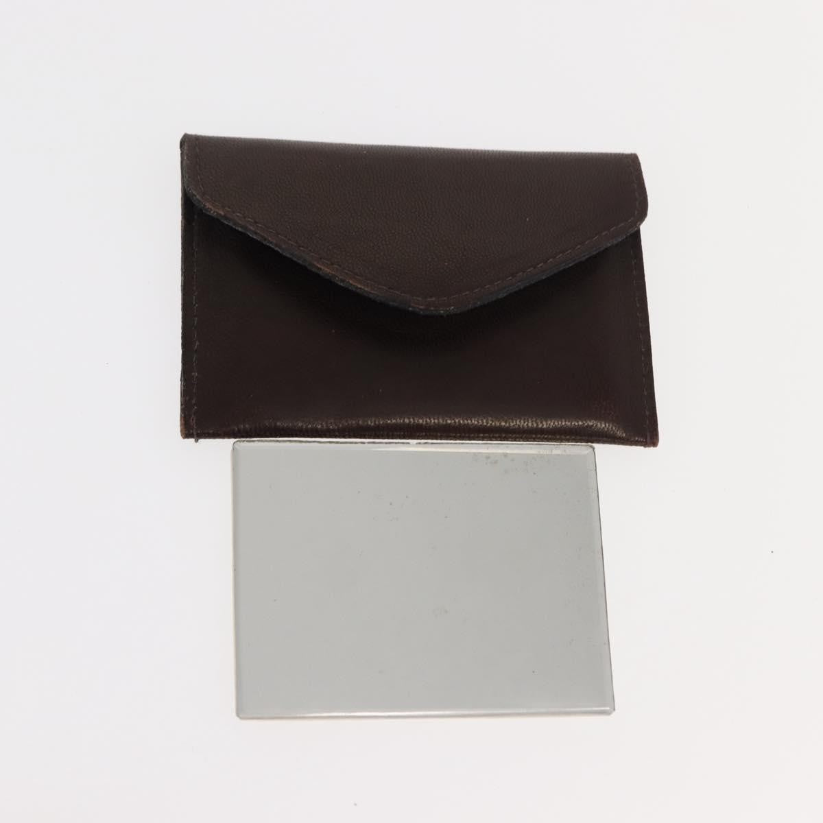 Celine CELINE Hand Bag Leather Brown Gold Authentic fm4934