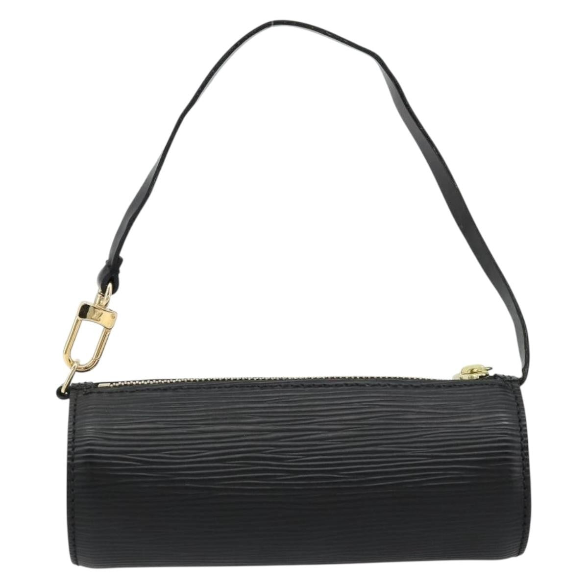 Louis Vuitton LOUIS VUITTON Epi Soufflot Pouch Black LV Authentic BA12311 Bag