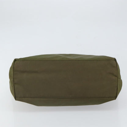 Prada PRADA Tote Bag Nylon Green Silver Authentic 157537