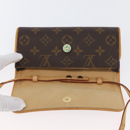 Louis Vuitton LOUIS VUITTON Monogram Pochette Twin PM Shoulder Bag M51854 LV Authentic ka3263