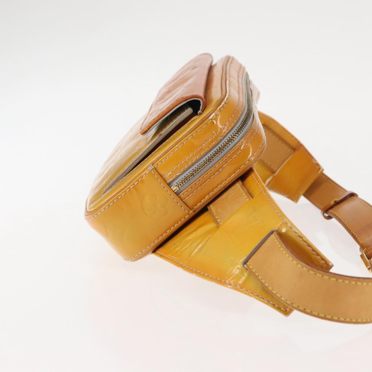 Louis Vuitton LOUIS VUITTON Monogram Vernis Fulton Waist bag Gris M91041 LV Authentic 145461
