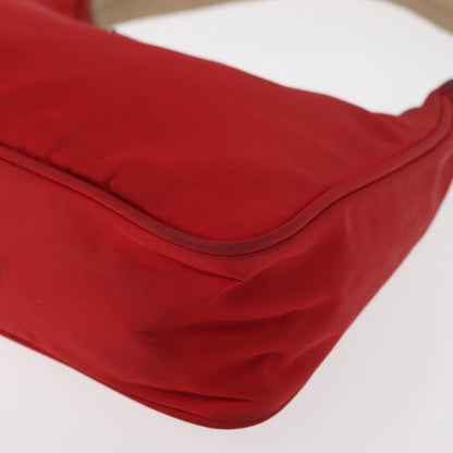 Prada PRADA Hand Bag Nylon Red Authentic 153880