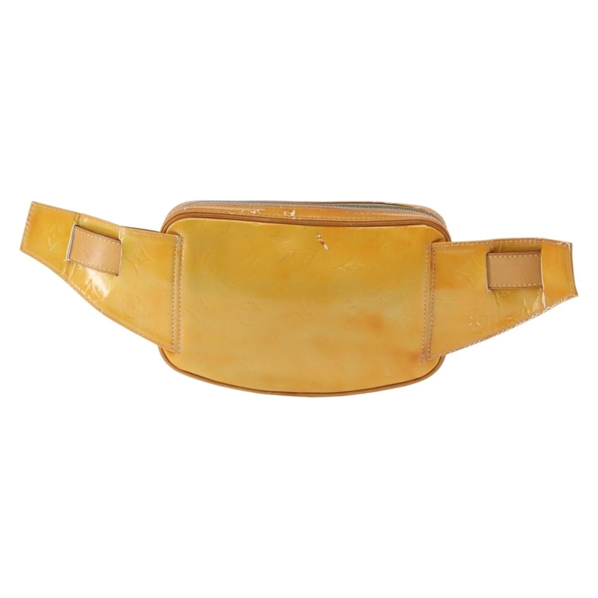 Louis Vuitton LOUIS VUITTON Monogram Vernis Fulton Waist bag Gris M91041 LV Authentic 145461