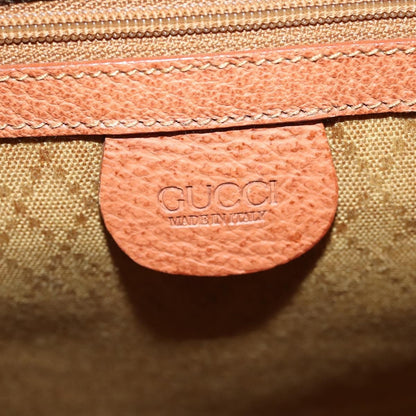 Gucci GUCCI Tote Bag Suede Brown Gold 002 58 0233 Authentic YKZ146