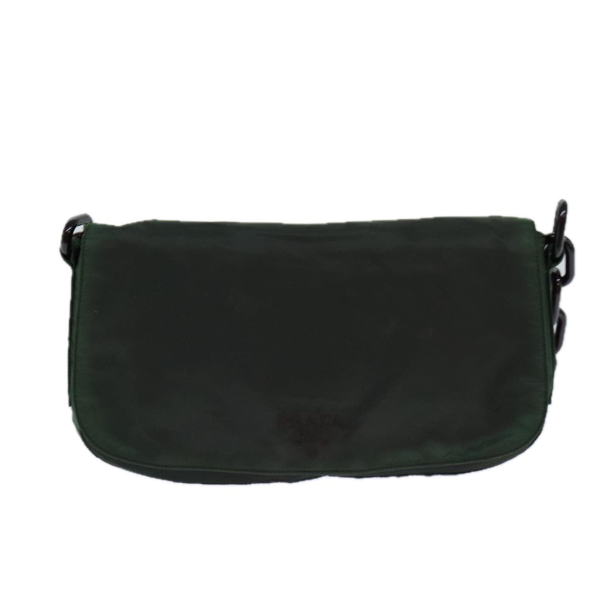Prada PRADA Chain Shoulder Bag Nylon Green Authentic 82275