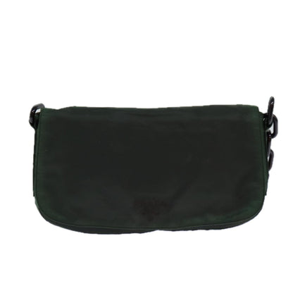 Prada PRADA Chain Shoulder Bag Nylon Green Authentic 82275