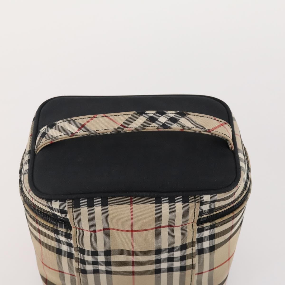Burberrys Burberrys Burberry Nova Check Hand Bag Nylon 5 Set Beige Authentic 174988