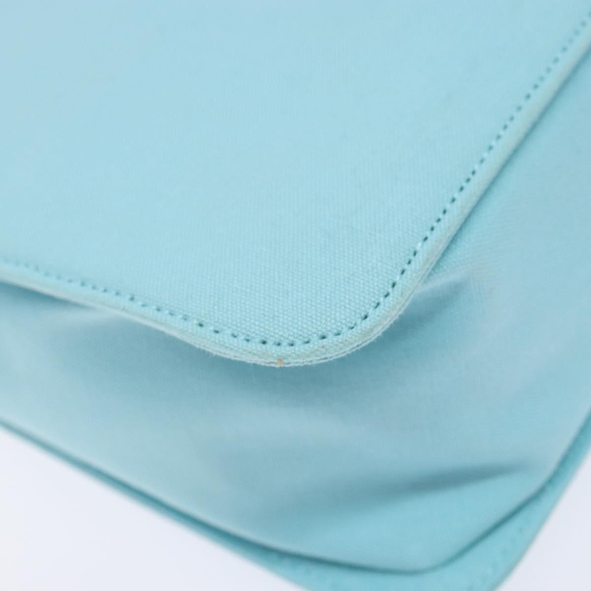 Saint Laurent SAINT LAURENT Shoulder Bag Canvas Light Blue Authentic BA5491