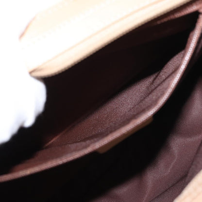 Burberrys Burberrys Nova Check Shoulder Bag Nylon Beige Gold Authentic 153830