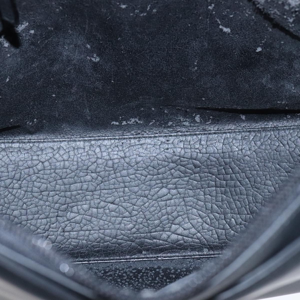 Gucci GUCCI Shoulder Bag Patent Leather Black Silver 001 3017 002058 Authentic yk16254