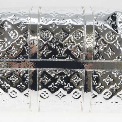 Louis Vuitton LOUIS VUITTON Monogram Miroir Keepall 55 Bag Silver Argent M95275 Authentic yk18156SM