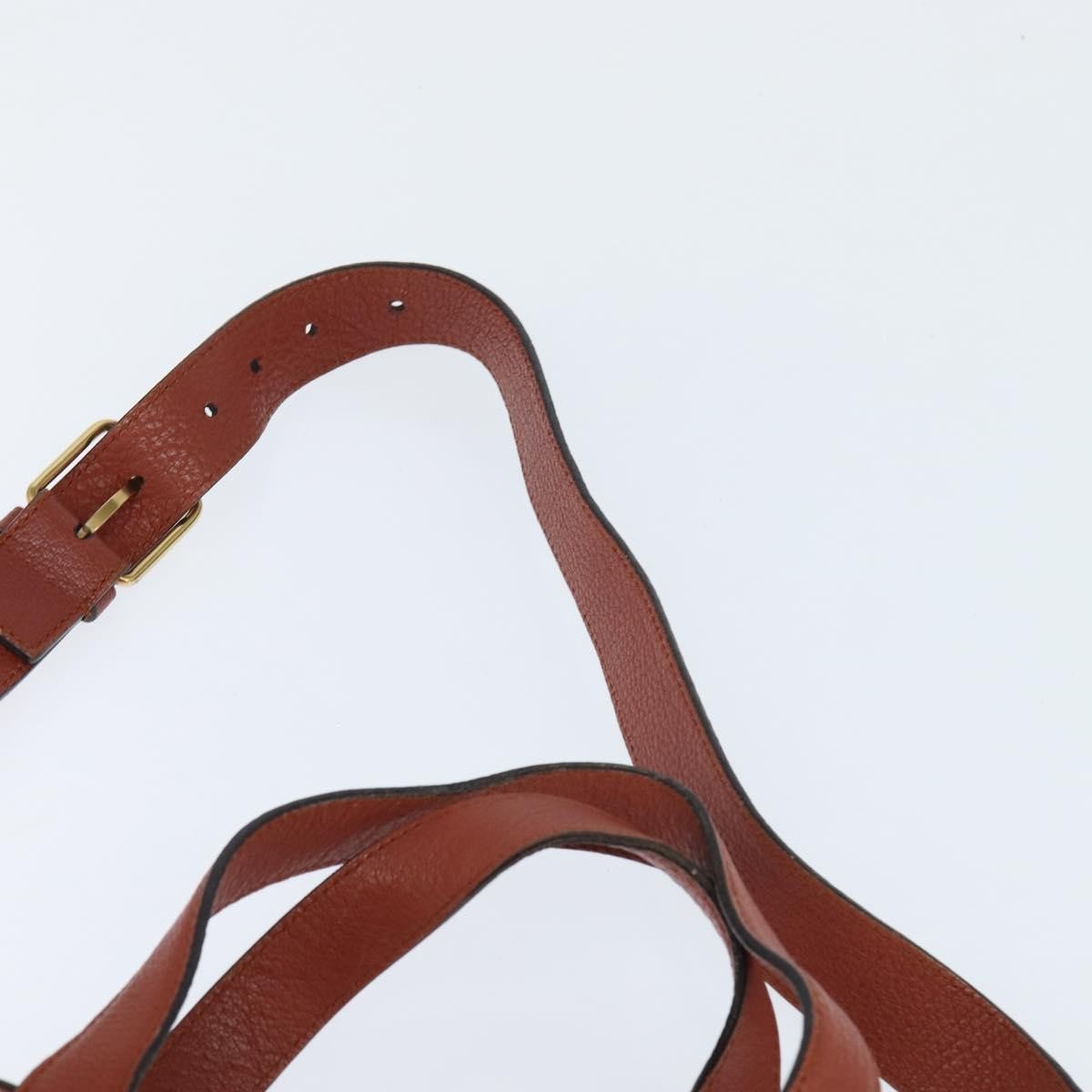 Chloé Chloé Chloe Hand Bag Leather 2way Orange Gold Authentic BA7366