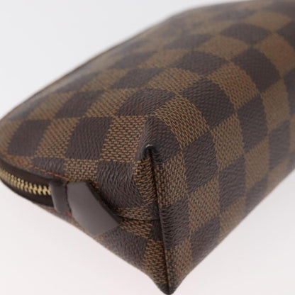 Louis Vuitton LOUIS VUITTON Damier Ebene Pochette Cosmetic PM Pouch N47516 LV Authentic 178952 Bag