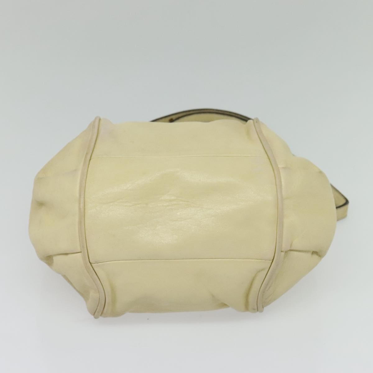 Chloé Chloé Chloe Etel Hand Bag Leather 2way Ivory Gold Authentic 138190