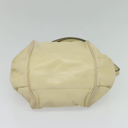 Chloé Chloé Chloe Etel Hand Bag Leather 2way Ivory Gold Authentic 138190