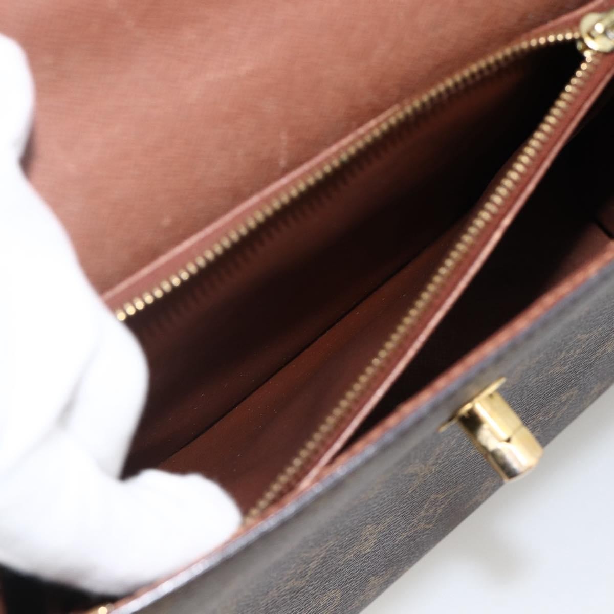 Louis Vuitton LOUIS VUITTON Monogram Malesherbes Hand Bag M51379 LV Authentic 152143