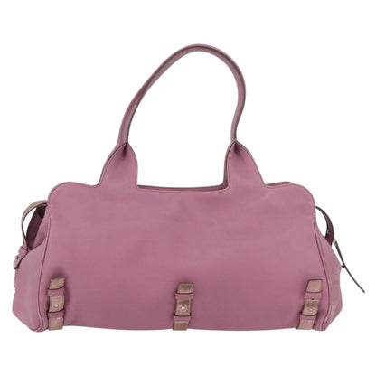 Salvatore Ferragamo Salvatore Ferragamo Gancini Tote Bag Leather Pink Silver Authentic BAZ427