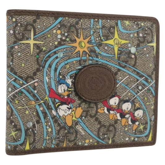 Gucci GUCCI Disney Collaboration Donald GG Supreme Wallet PVC 647937 Authentic YKZ1064M Bag
