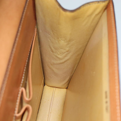 Celine CELINE Macadam Canvas Hand Bag PVC Brown Authentic 76088