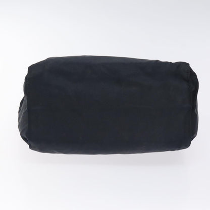 Prada PRADA Hand Bag Nylon Black Gold Authentic 127868