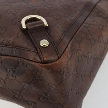 Gucci GUCCI GG Canvas Guccissima Tote Bag Leather Brown Gold 141472 Authentic 176366