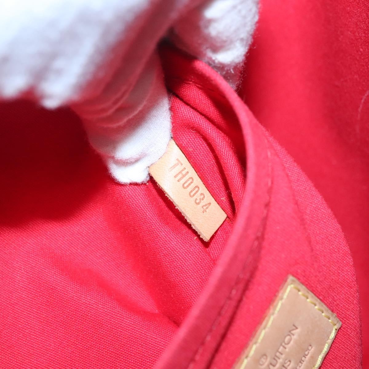 Louis Vuitton LOUIS VUITTON Monogram Vernis Biscayne Bay GM Bag Rouge M91287 LV Authentic 139917