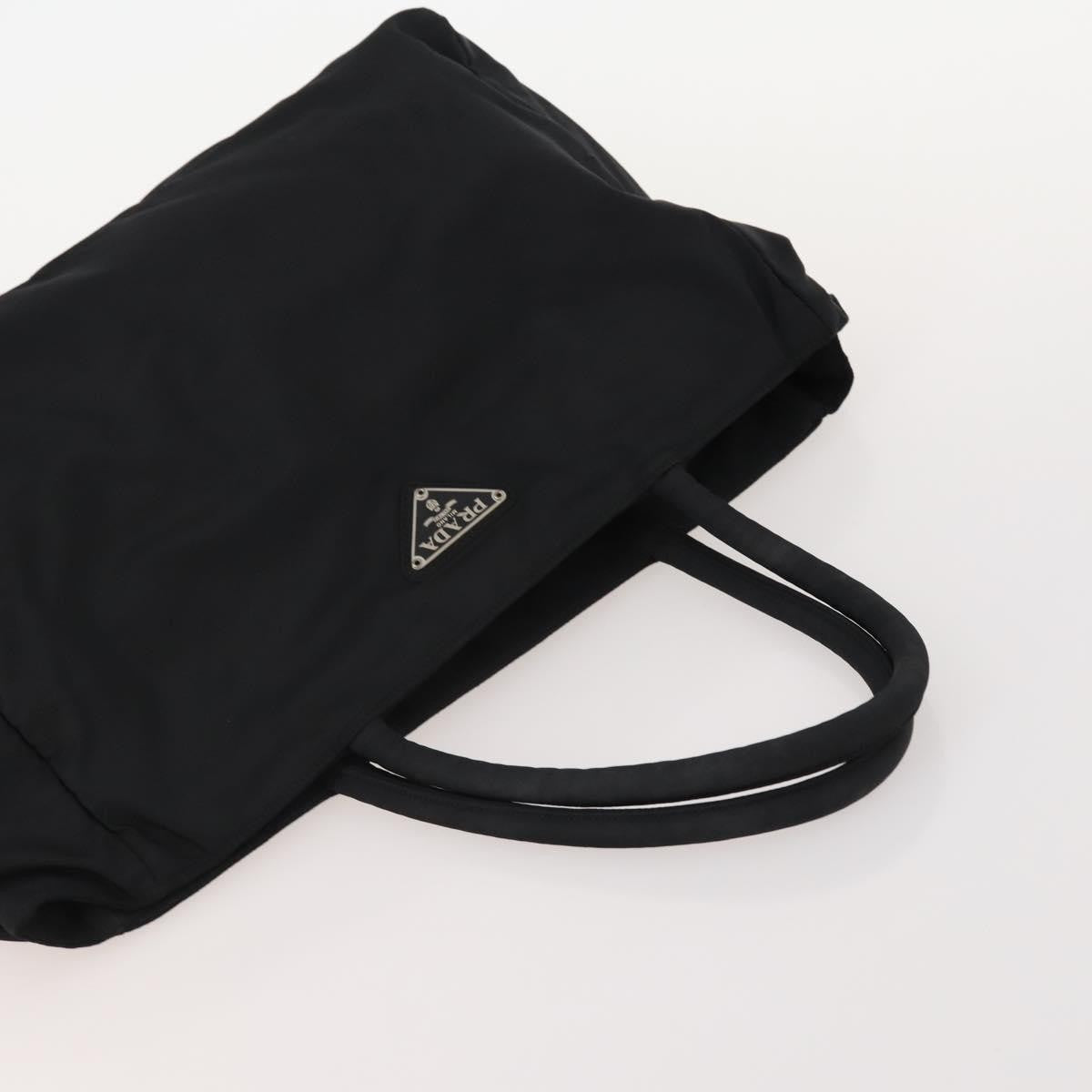 Prada PRADA Hand Bag Nylon 4 Set Black Silver Green Authentic 178840