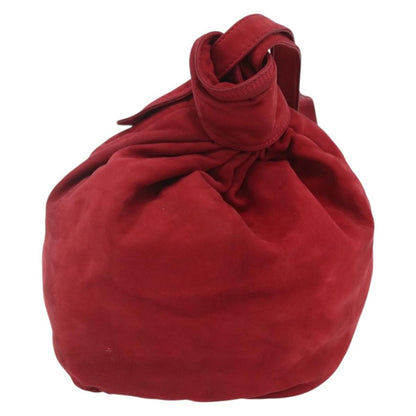 Loewe LOEWE Shoulder Bag Suede Red Authentic 155213