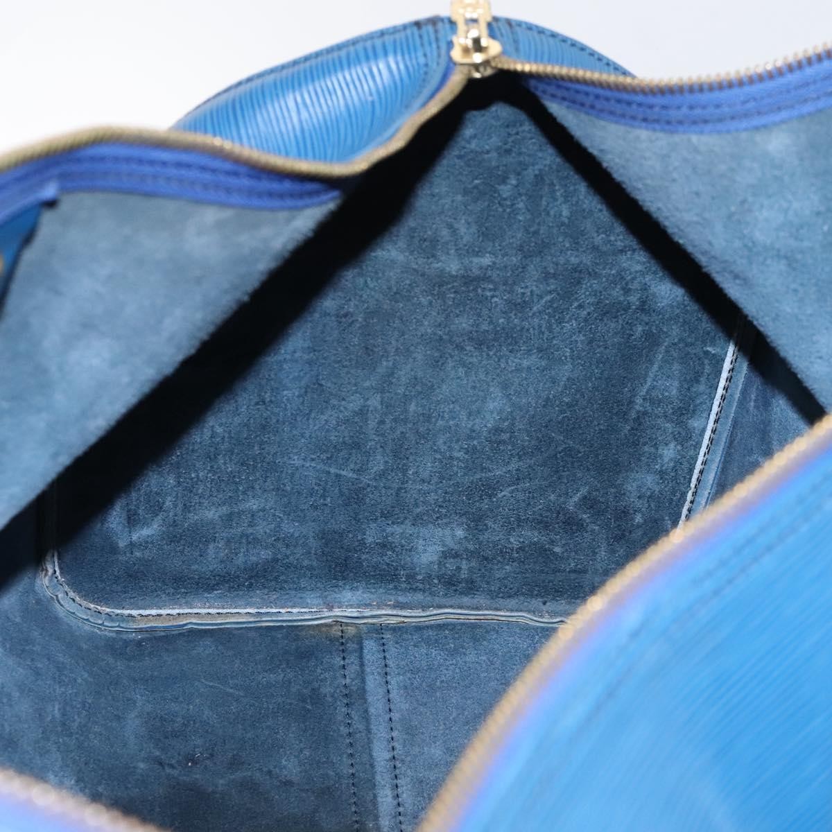 Louis Vuitton LOUIS VUITTON Epi Keepall 55 Boston Bag Toledo Blue M42955 LV Authentic EC290