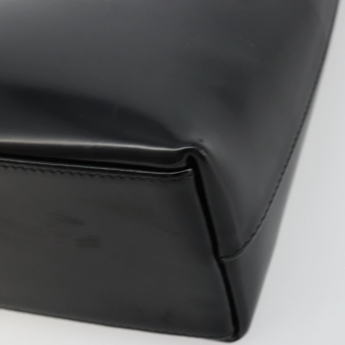 Gucci GUCCI Shoulder Bag Patent leather Black Gold 001 2113 1792 Authentic 149795