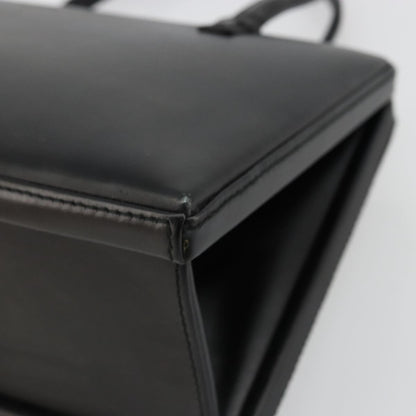 Loewe LOEWE Hand Bag Leather Black Gold Authentic bs34657